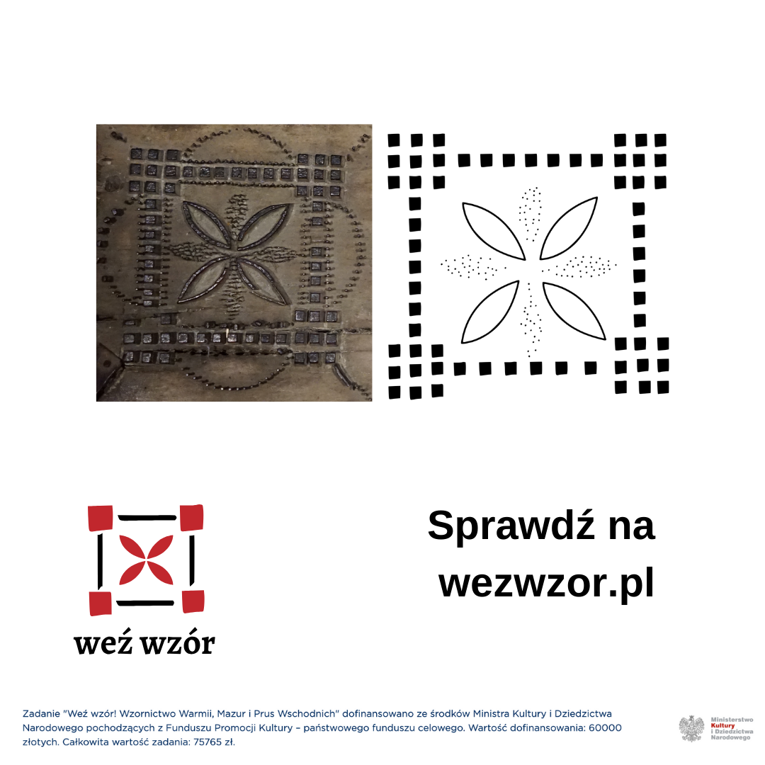 Zdigitalizowany wzór z szablonu do farbowania tkanin